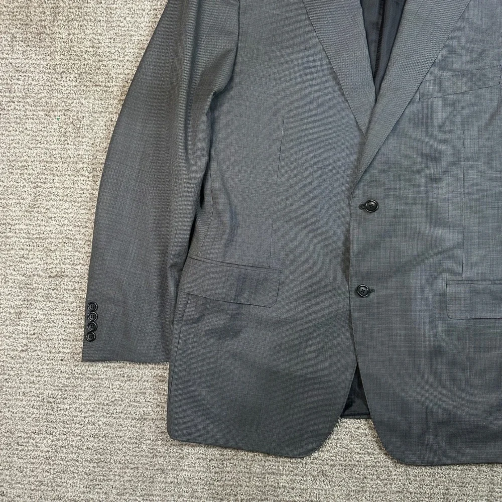 Canali Exclusive Mens Grey Super 150s Virgin Blazer Size 46R Made in Italy